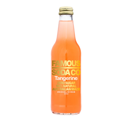 Famous Soda Co Tangerine - 6 x 330ml Bottles