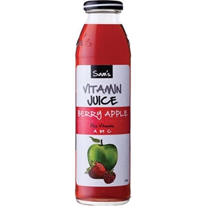 Sam's Vitamin Juice Berry Apple 375ml x12
